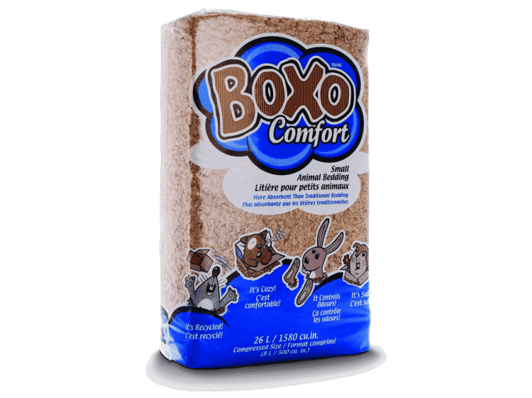Boxo Comfort små dyrebede, 26 liter, ideelt til gnavere og mindre kæledyr. Mere absorberende end traditionelle beddingprodukter, samt miljøvenligt og genanvendeligt. Giver en komfortabel og ren soveplads for dit kæledyr.
