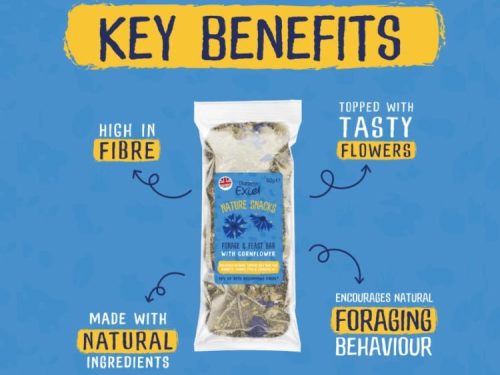 Burgess Excel Forage & Feast Hay Bar with Cornflower 1