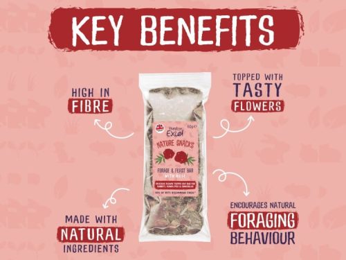 Burgess Excel Forage & Feast Hay Bar with Rose 1