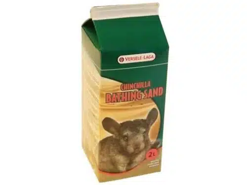 Versele-Laga chinchilla bathing sand i 2L pakke, ideel til pleje og badning af din chinchilla. Godt valg for sund pels og hygiejne.