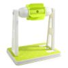 Transportabel gnaverfoderstand, ideel til at sikre, at dit kæledyr får nærende mad på en praktisk måde. Designet med lysegrønne detaljer og stabil base, perfekt til små kæledyr som hamstere og mus.