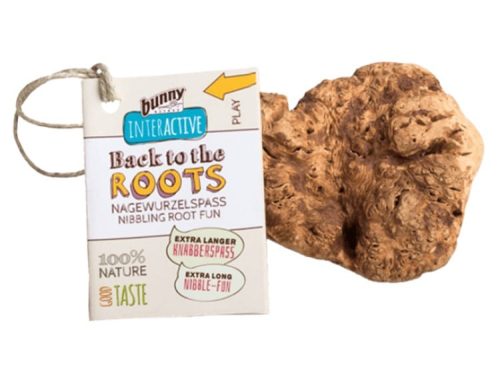 Naturligt gnaverlegetøj fra Bunny Interactive, Back to the Roots, ideelt til nibblesjov for små kæledyr. 100% naturlige materialer sikrer sikker leg og sund tandpleje.