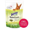 Bunny Nature RabbitDream foder til kaniner, 1,5 kg pose med ekstra 10%. Sundt og varieret kostvalg med 42 forskellige planter, ideelt til kaniner fra 6 måneder.