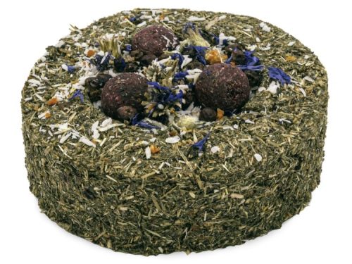 Kostblok til gnavere med urter og frø, ideel til hamster, mus og andre små kæledyr, beriget med naturlige ingredienser for sundhed og velvære.