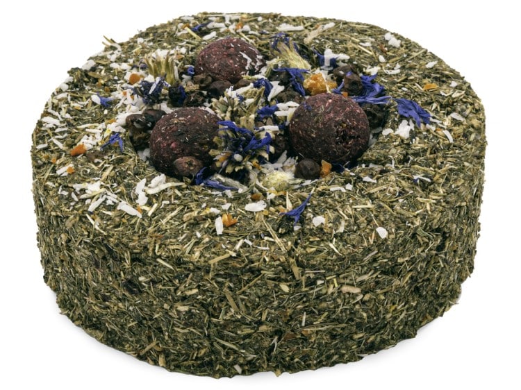 Kostblok til gnavere med urter og frø, ideel til hamster, mus og andre små kæledyr, beriget med naturlige ingredienser for sundhed og velvære.