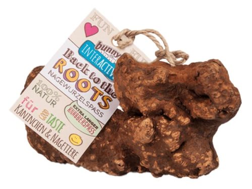Naturlig gnaverlegetøj fra Bunny, ideelt til kaniner og mindre kæledyr. Dette interaktive "Back to the Roots" nagetøj er 100% naturligt og fremmer sund tandpleje og leg. Perfekt til at stimulere nysgerrighed og aktivitet hos gnavere.
