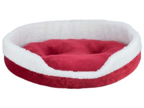Blød og komfortabel seng til gnavere, ideel til mindre kæledyr. Rød med hvidt fleecefoder, perfekt til at skabe en hyggelig soveplads.