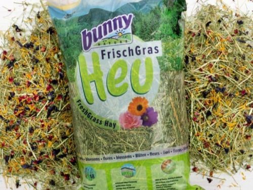 Frisk græs hø fra Bunny, ideelt til gnavere og mindre kæledyr. Høet er fyldt med blomster og urter, der fremmer sundhed og velvære. Perfekt som en naturlig del af kosten for dine kæledyr.