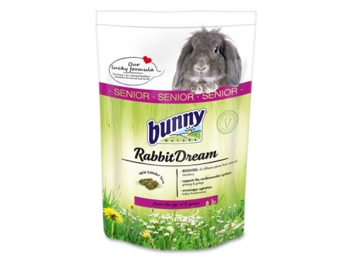 Bunny Nature RabbitDream til senior kaniner, indeholder 22 forskellige planter fra naturlige enge, der støtter hjerte-kar-systemet og fremmer mave- og tarmfunktion. Velegnet til kaniner fra 6 års alderen.