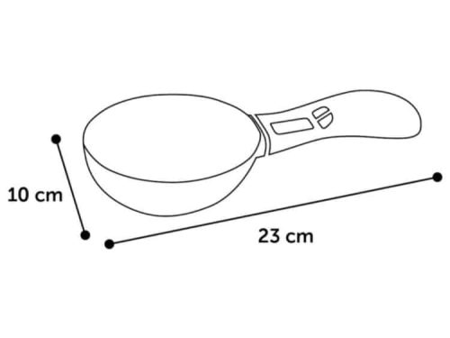 Scoop til gnavere med en diameter på 23 cm og en dybde på 10 cm, ideel til fodring af mindre kæledyr. Perfekt til at sikre, at dit kæledyr får den rette mængde foder.