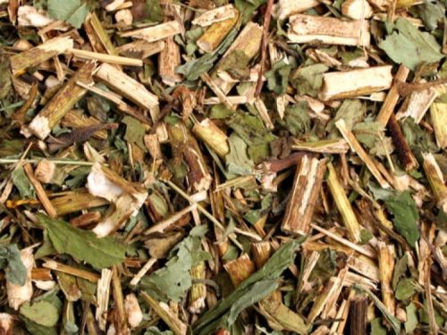 Blandet hø og urter til gnavere, ideelt tilføjelse af naturlige fibre i kosten, perfekt til kaniner, marsvin og andre små kæledyr.