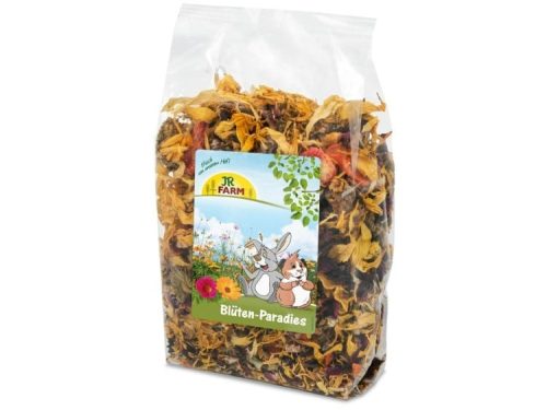 Blomsterblanding til gnavere fra JR FARM, perfekt til at berige deres kost med naturlige ingredienser. Ideel som snack eller supplement til fodringen.
