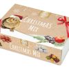 Julemix fra JR FARM til gnavere, prydet med et sødt kaninmotiv og dekorationer, perfekt som en festlig godbid til mindre kæledyr.