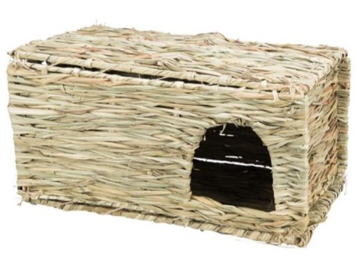 Stråhule til gnavere, ideel til hamstere og mus, giver et naturligt og sikkert skjulested. Fremstillet af naturlige materialer, perfekt til at fremme leg og hygge.