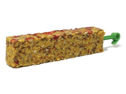 Gnavermad i form af en sund snackbar til gnavere, perfekt til at stimulere tyggebehovet og sikre en varieret kost. Ideel til hamstere, marsvin og andre små kæledyr.