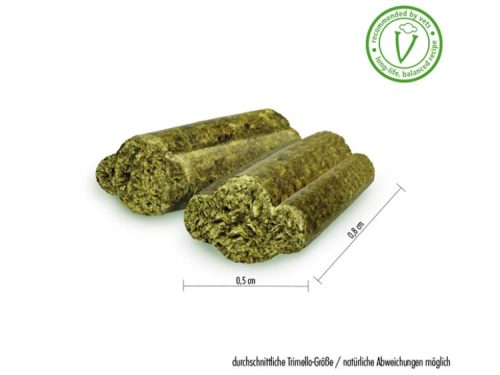 Gnaverfoder i form af sund og naturlig snack, ideel til gnavere og mindre kæledyr. Foderstænger med en størrelse på 0,5 cm x 0,8 cm, anbefalet af dyrlæger for en afbalanceret kost.