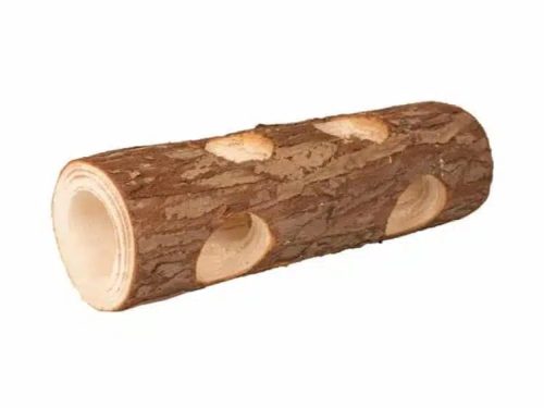 Naturlig trærør til gnavere med huller, ideelt til leg og skjul. Perfekt til hamster, muse og andre små kæledyr, fremmer aktivitet og nysgerrighed.