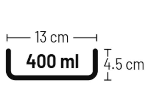 400 ml skål til små kæledyr med dimensioner 13 cm i længden og 4,5 cm i højden, ideel til foder eller vand. Perfekt til gnavere og mindre kæledyr.