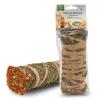 Tolle-Rolle fra Natur & Tier, en sund snack til gnavere, fyldt med hø og grøntsager, ideel til leg og som tyggeaktivitet.