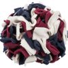 Flerfarvet aktivitetsbold til gnavere, lavet af blødt fleece-materiale. Ideel til at stimulere leg og aktivitet hos mindre kæledyr som hamstere og mus.