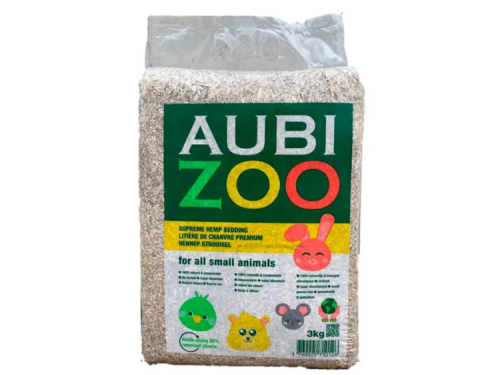 AUBI ZOO hampstrøelse til små kæledyr, 3 kg pakke. Ideel til gnavere og andre smådyr, fremmer komfort og hygiejne i bur. 100% naturlige materialer, biologisk nedbrydelig.