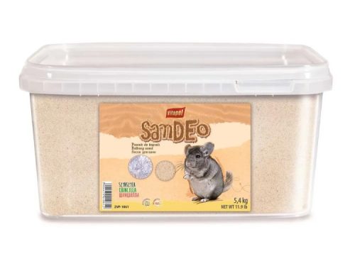 VitaPet SandEO til gnavere, 5,4 kg, ideel til badning af chinchillaer og andre små kæledyr. Holder pelsen ren og sund.