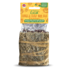 Burgess Excel Forage & Feast Mini Bale med morgenfrue, lækker timothy hø-bale til kaniner, marsvin og chinchillaer, perfekt som en sund snack og aktivitetsberigende tilbehør.