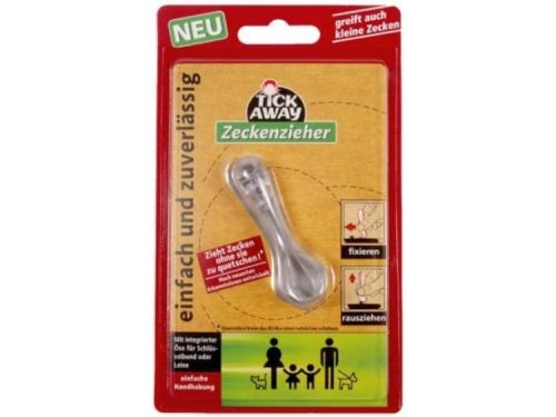 Tick Away zeckenzieher til effektivt at fjerne flåter fra kæledyr. Praktisk design med integreret løkke til nem håndtering. Ideel til både små og store flåter, sikre og skånsomme løsninger til dyrevelfærd.
