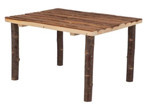 Naturligt træbord til gnavere, perfekt til leg og hvile. Ideelt til hamstere, mus og andre små kæledyr. Robust design med stabile ben af grene.