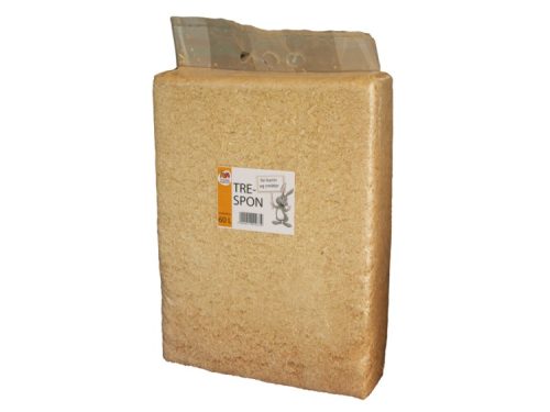 Spon til gnavere og mindre kæledyr, 60 liter, ideel til kaniner og marsvin, sørger for komfortabel bund i buret.